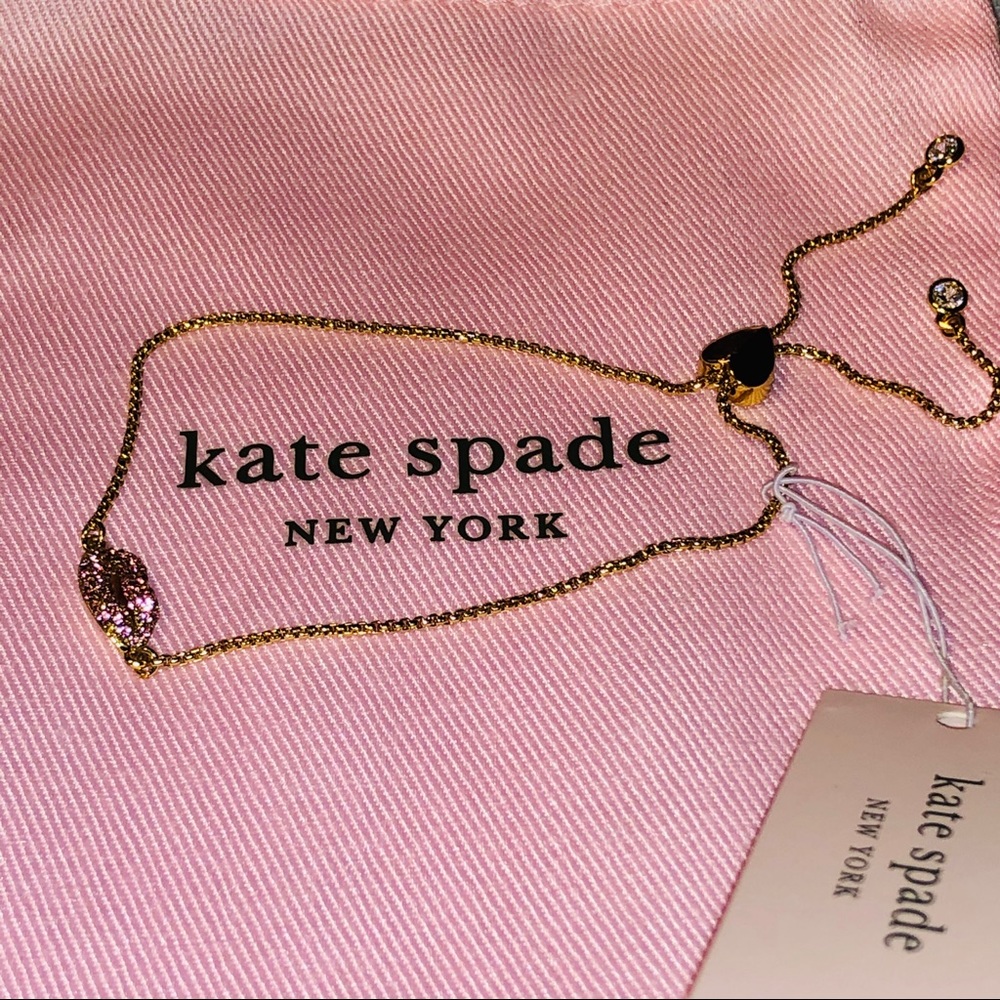 Kate Spade Pink Lips Bracelet